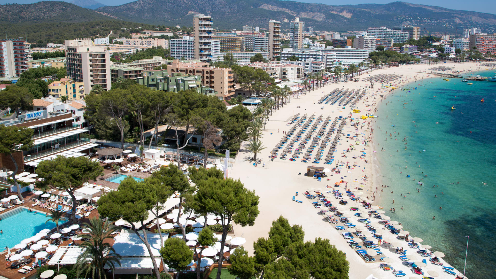 Playa de Magaluf, Mallorca, Spanien