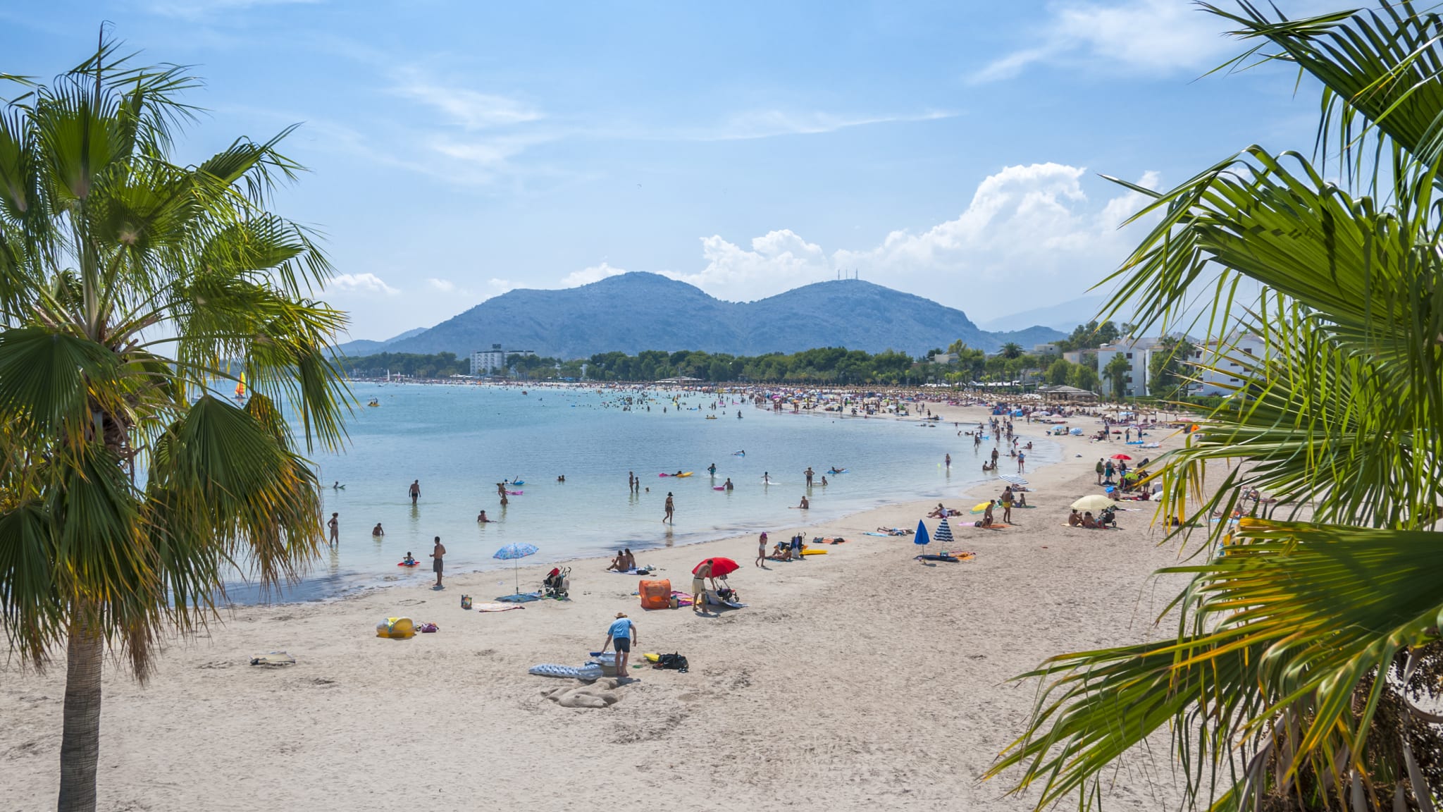 Strand Alcudia, Mallorca, Spanien