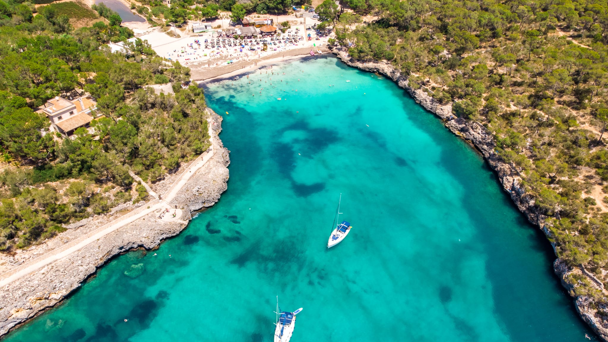 Strand Cala Ferrera, Cala d'Or, Mallorca
