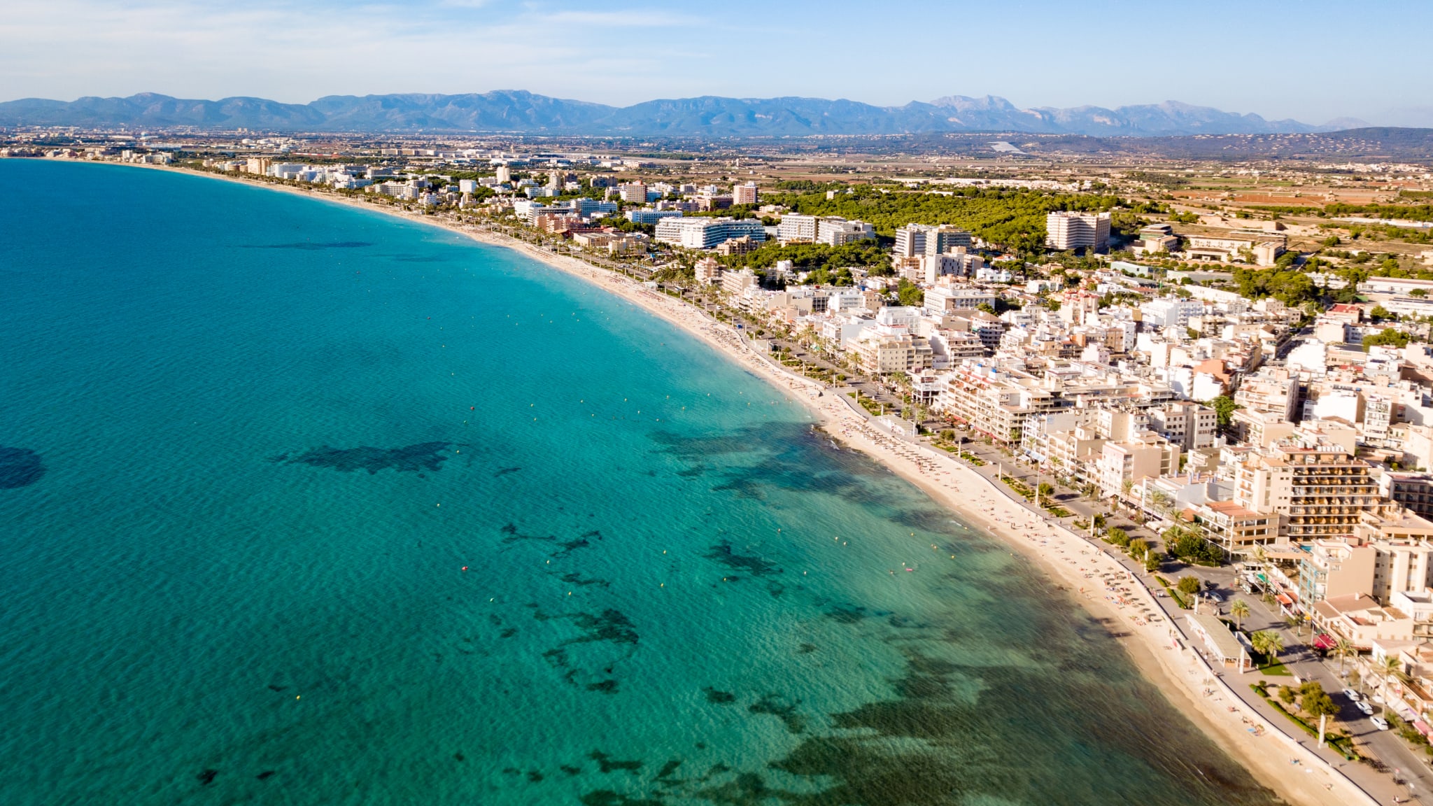 El Arenal von oben, Mallorca, Spanien