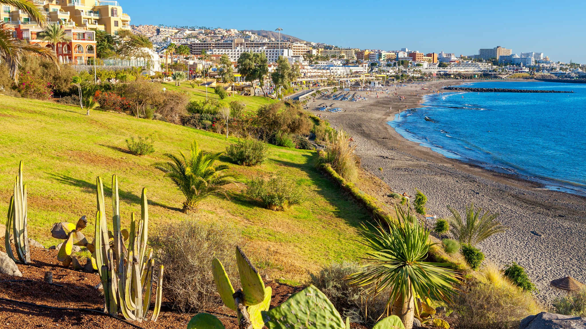 Strand Fanabe, Costa Adeje, Teneriffa, Spanien