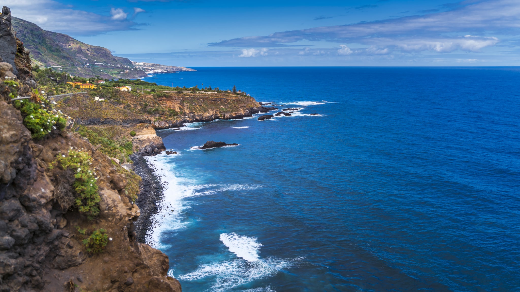 Küste von Los Realejos, Teneriffa, Spanien