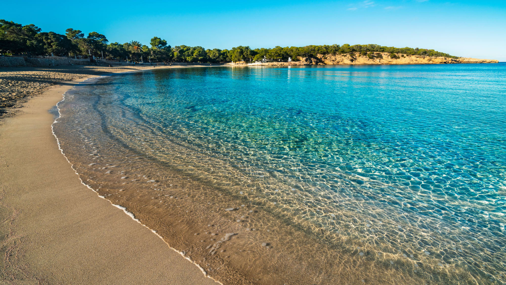 Strand Cala Bassa, Westküste Ibiza