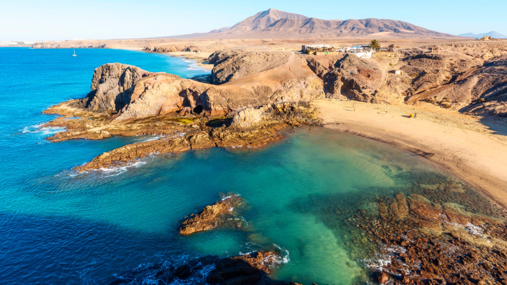 Vogelperspektive auf den Playa de Papagayo