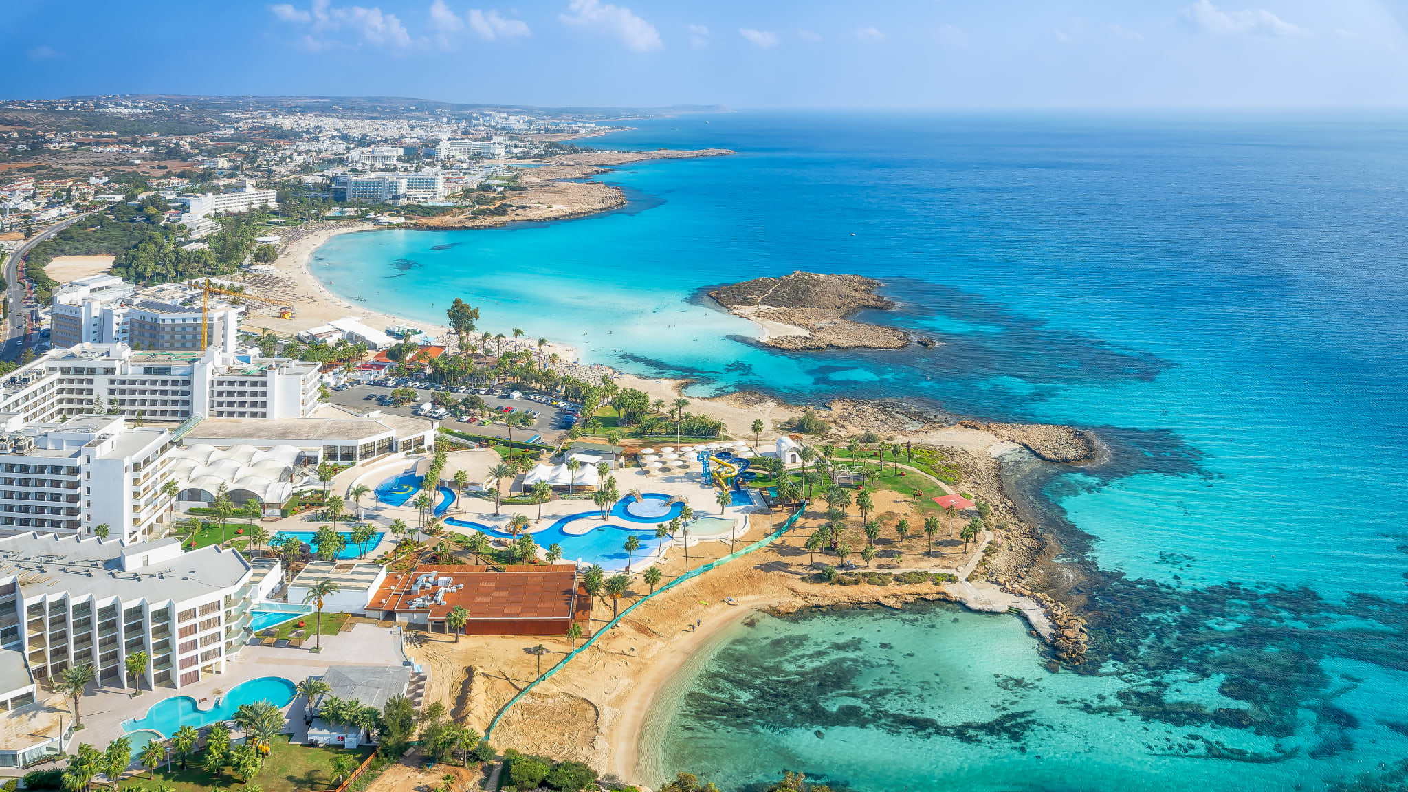 Aussicht auf Agia Napa, Zypern, Griechenland