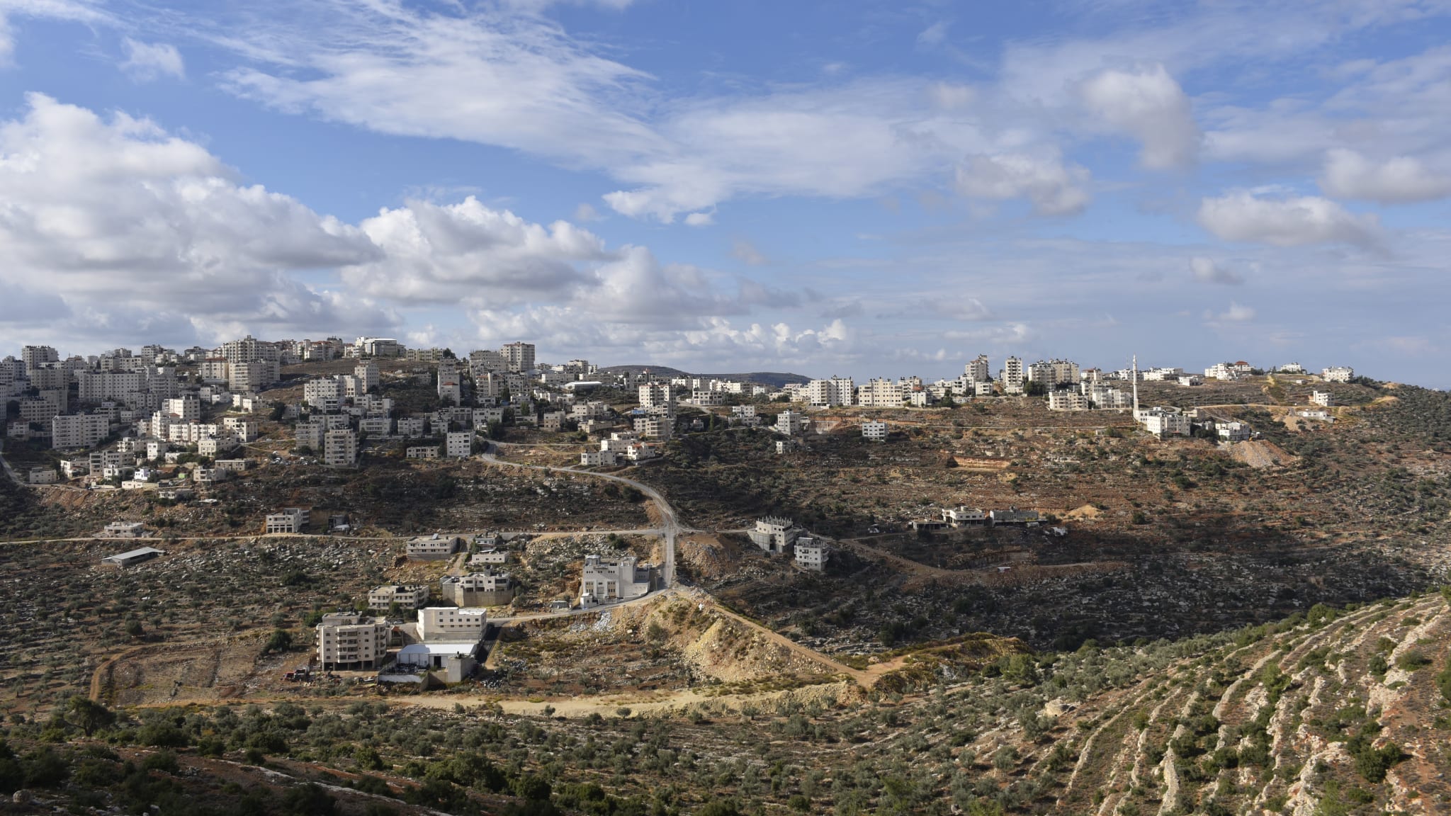 Landschaft in Ramallah, Palästina