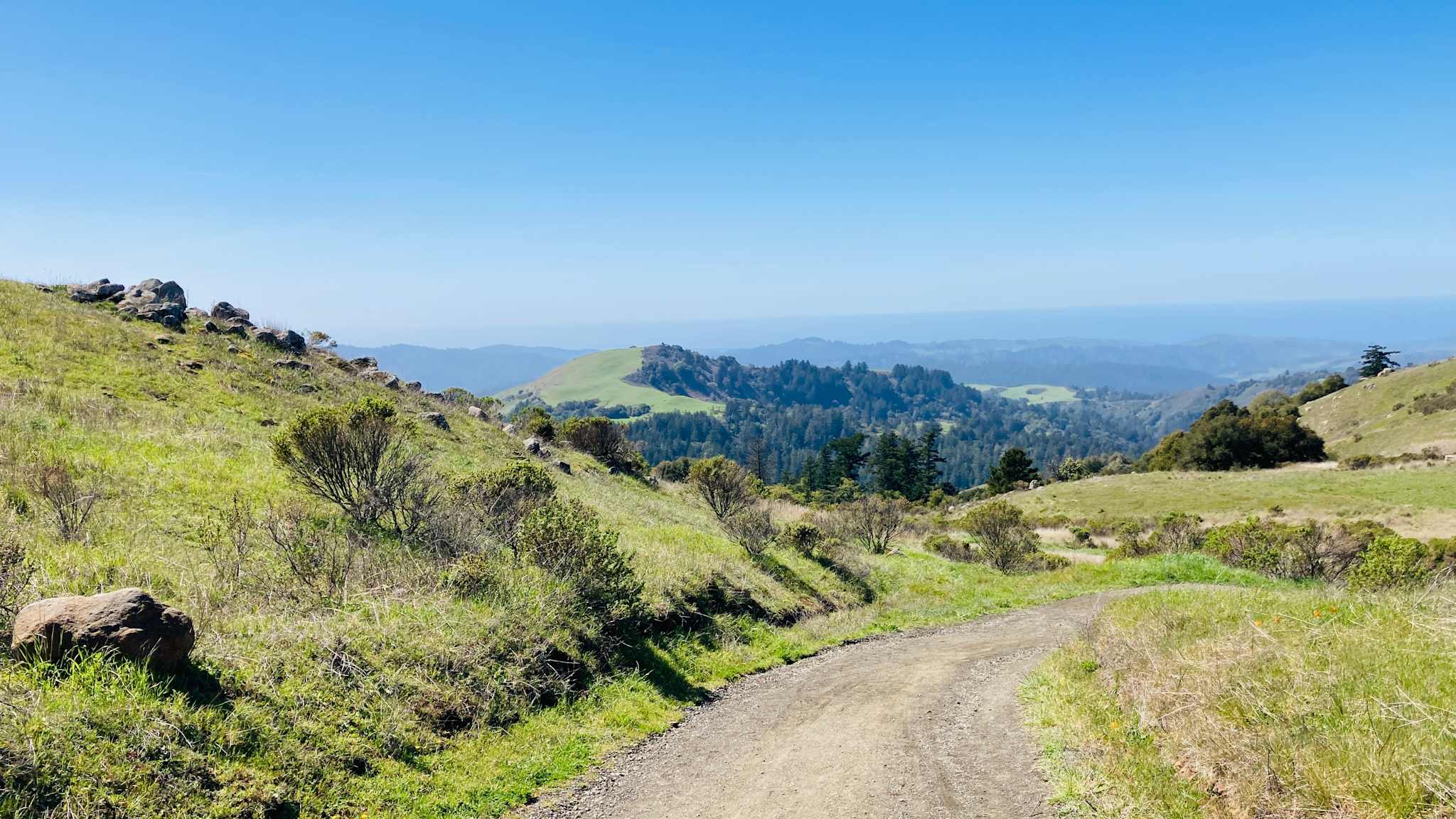 Russian Ridge Trail, Blick auf den Pazifik