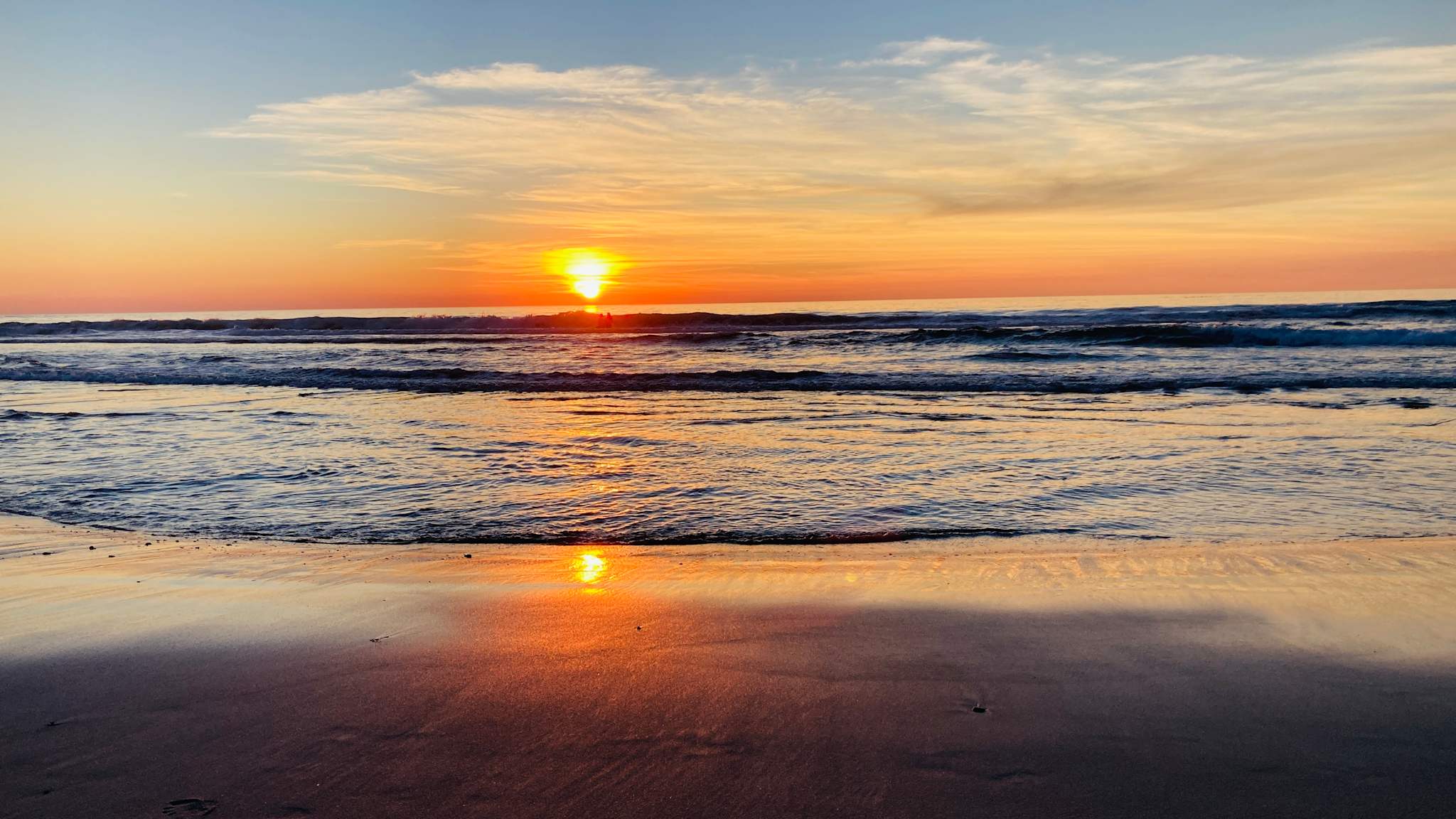 Sonnenuntergang am Strand von Carmel