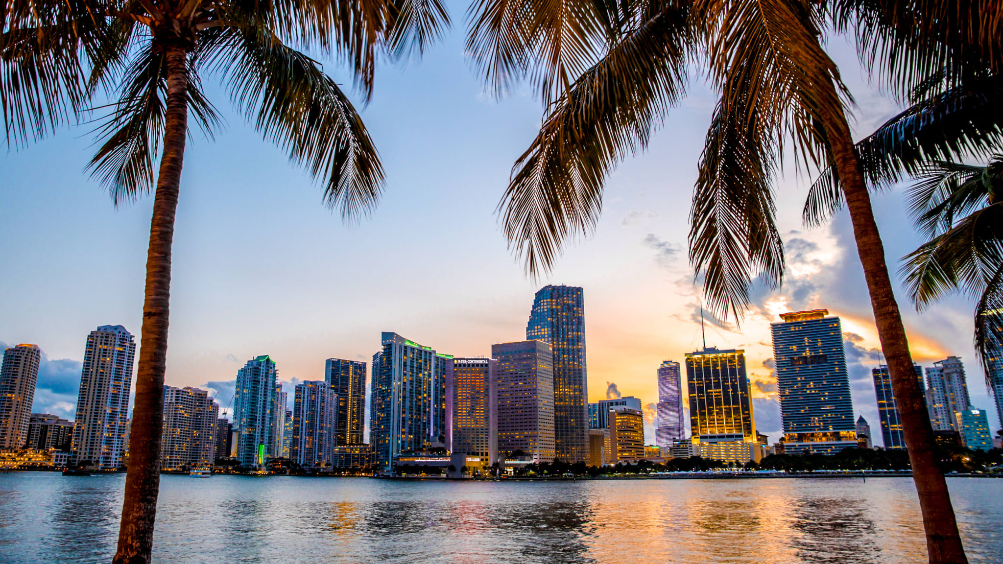 Skyline von Miami, Florida, USA