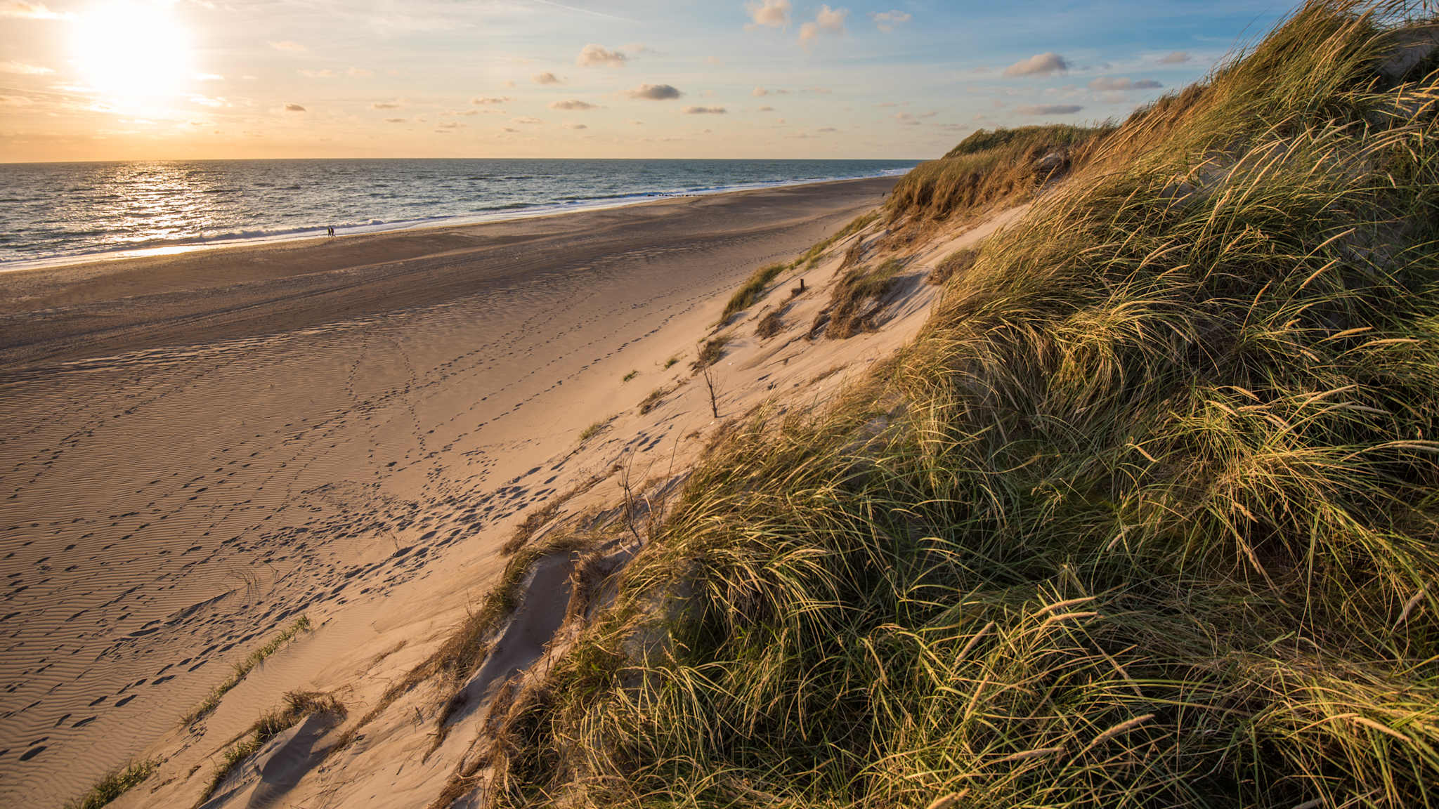 Sonnenuntergang, Nordsee, Deutschland