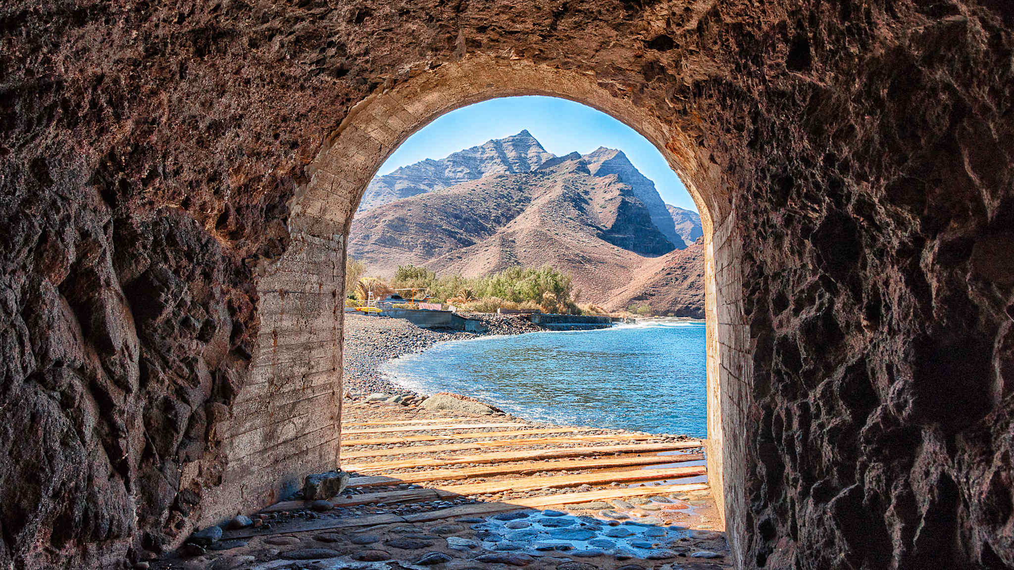 Tunnel, Aldea Beach, Gran Canaria