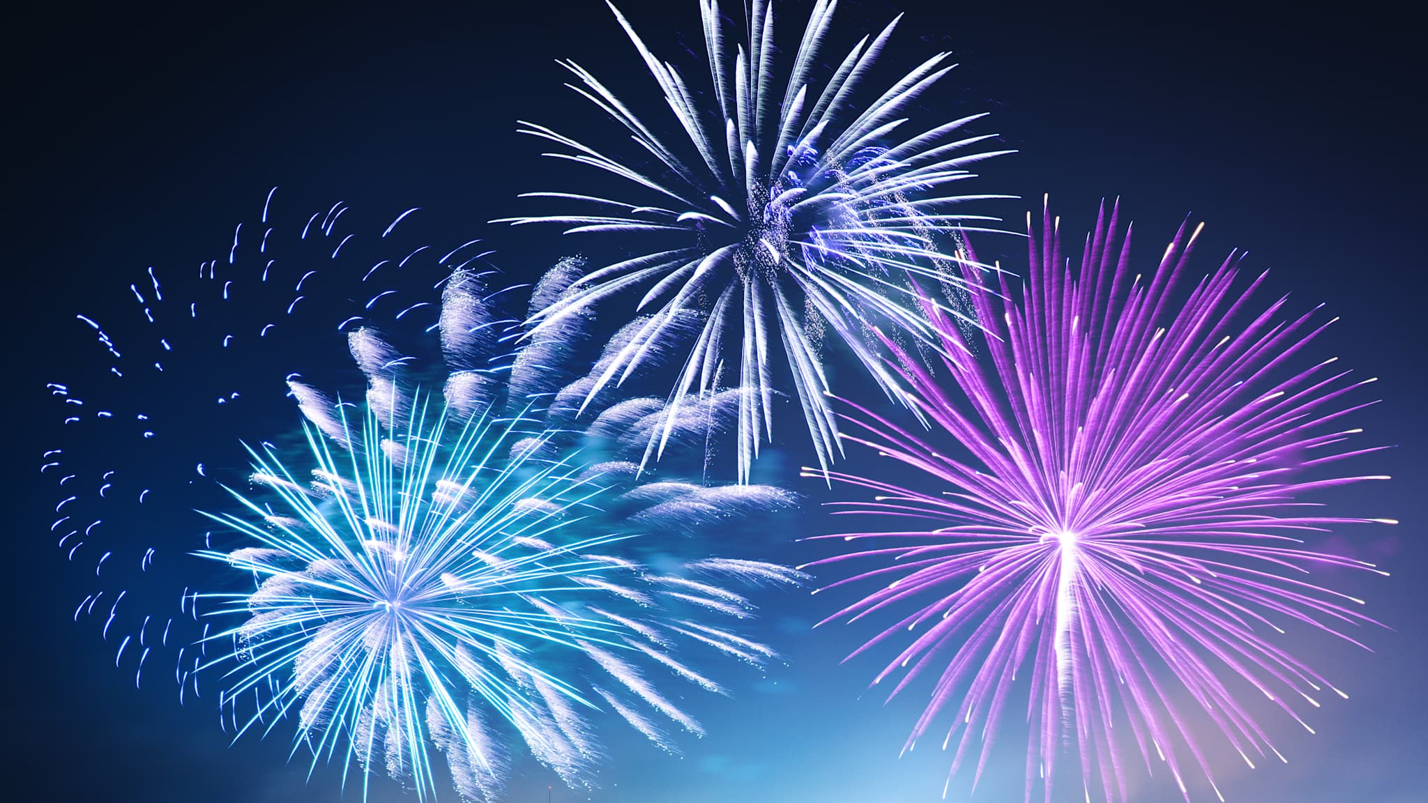 Silvesterfeuerwerk in New York, USA