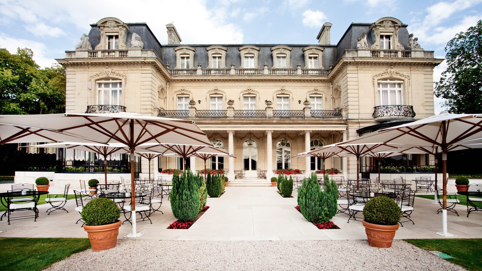 Außenansicht © Hotel Chateau Les Crayeres