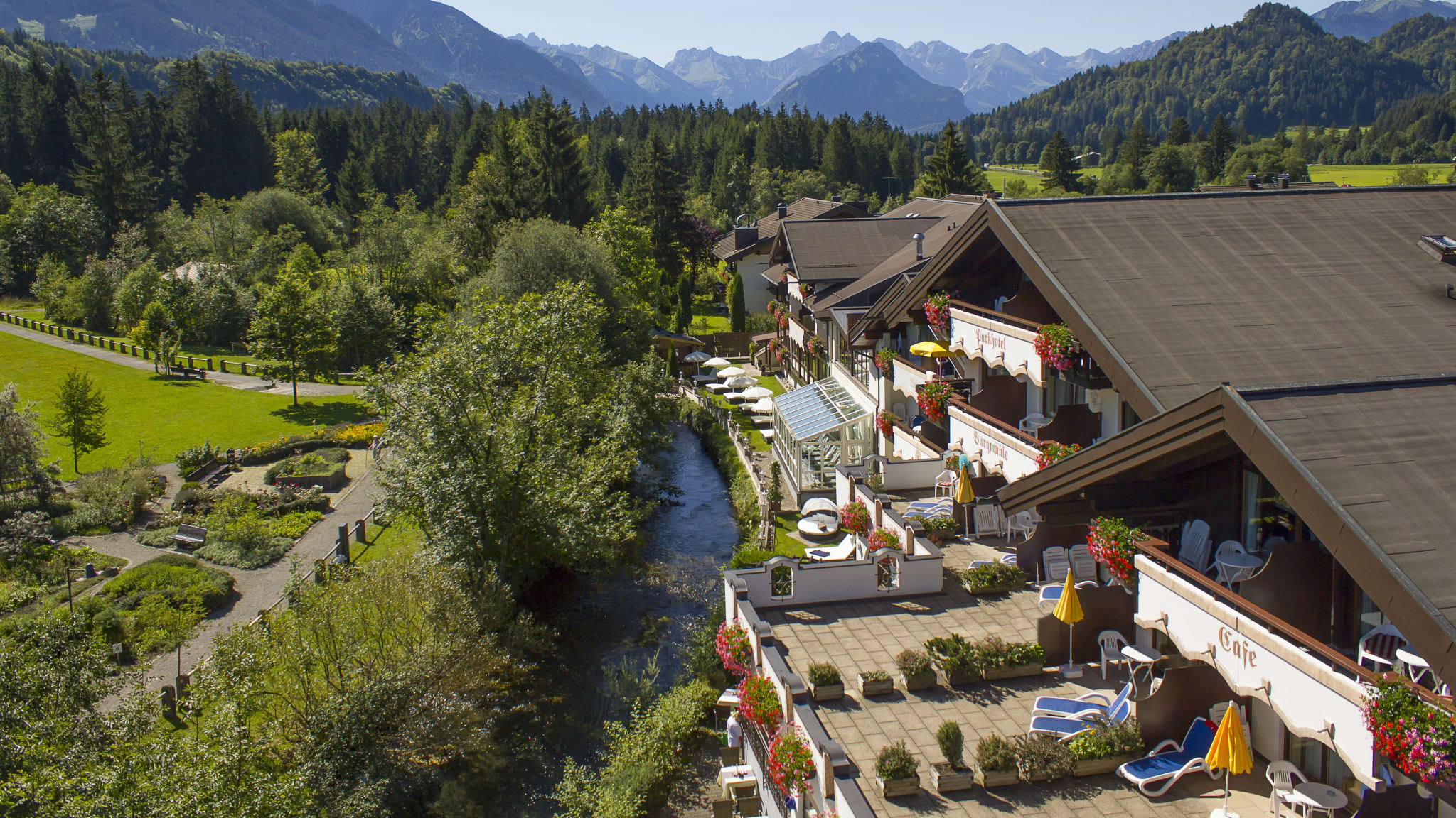 ©Parkhotel Burgmühle, Fischen im Allgäu, Bayern, Deutschland.
