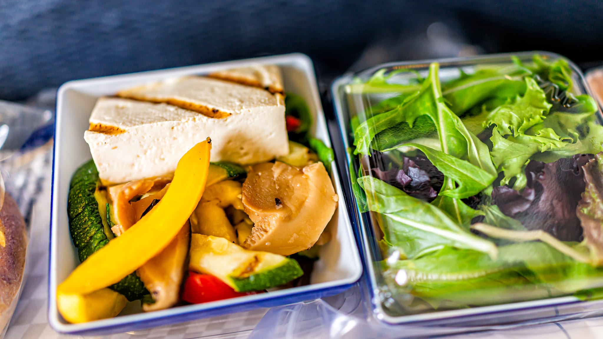 Meal Prep mit veganem Essen.