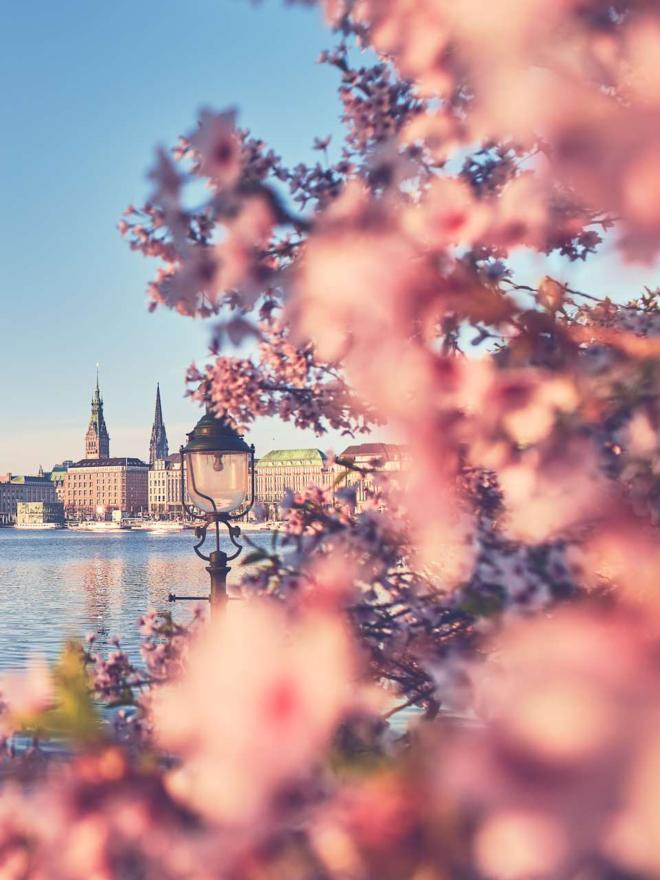 Die Binnenalster in Hamburg, Deutschland