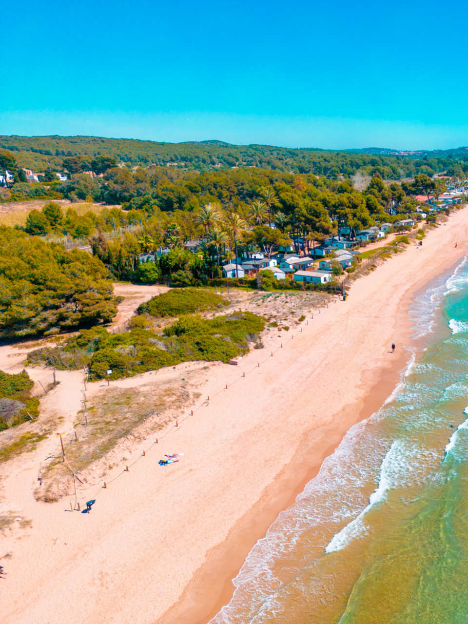 Platja Llarga in Tarragona, Spanien