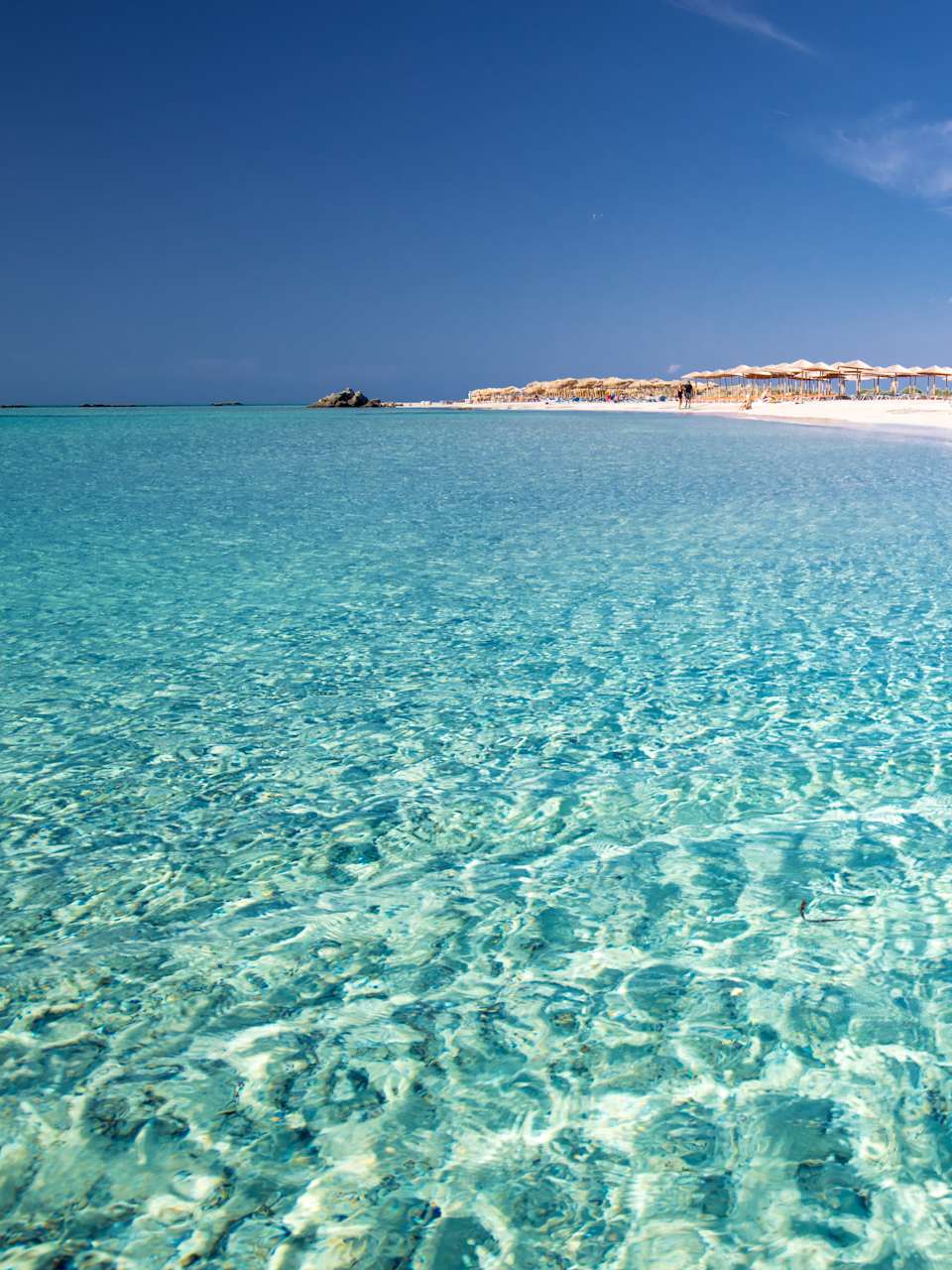Elafonissi Beach auf Kreta, Griechenland