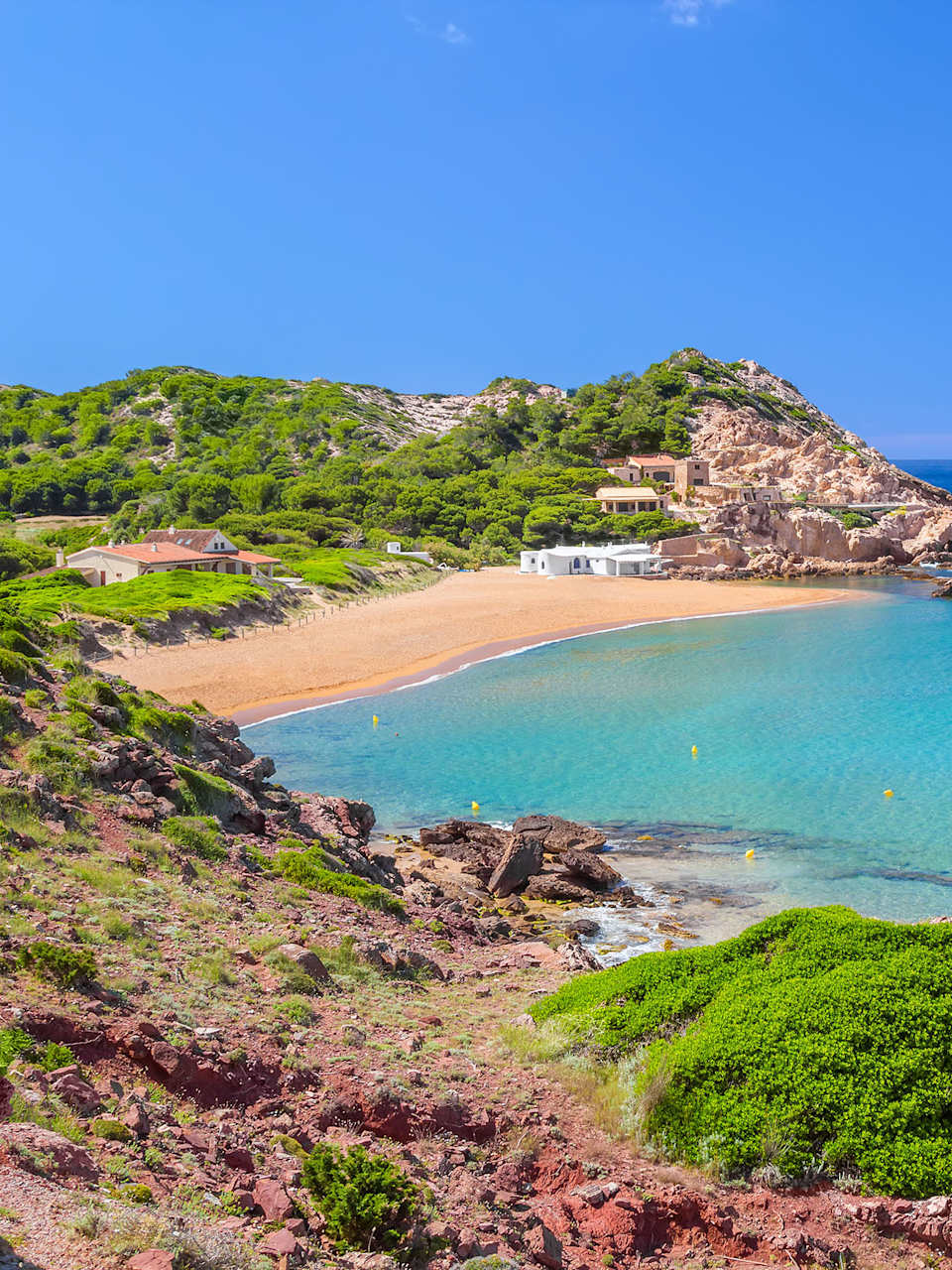 Die Cala Pregonda auf Menorca, Spanien