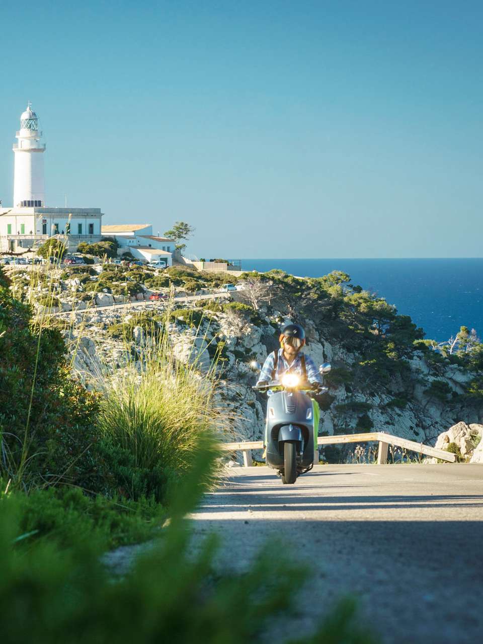 Geht gut voran – mit dem Motorroller auf Mallorca on tour beim Cap de Formentor