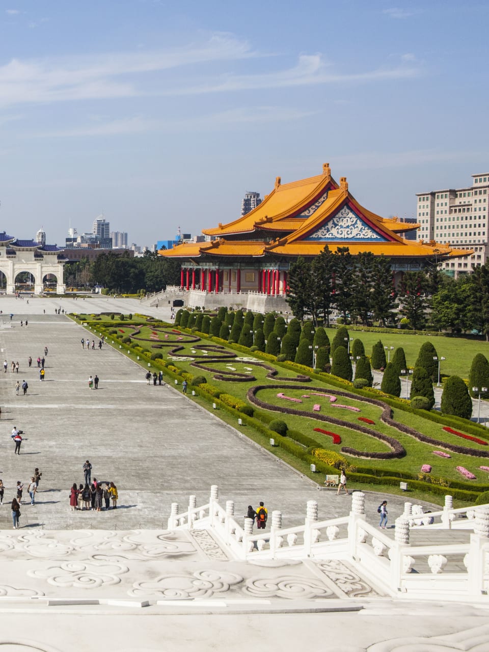 Das Nationaltheater und die Konzerthalle in Taipeh