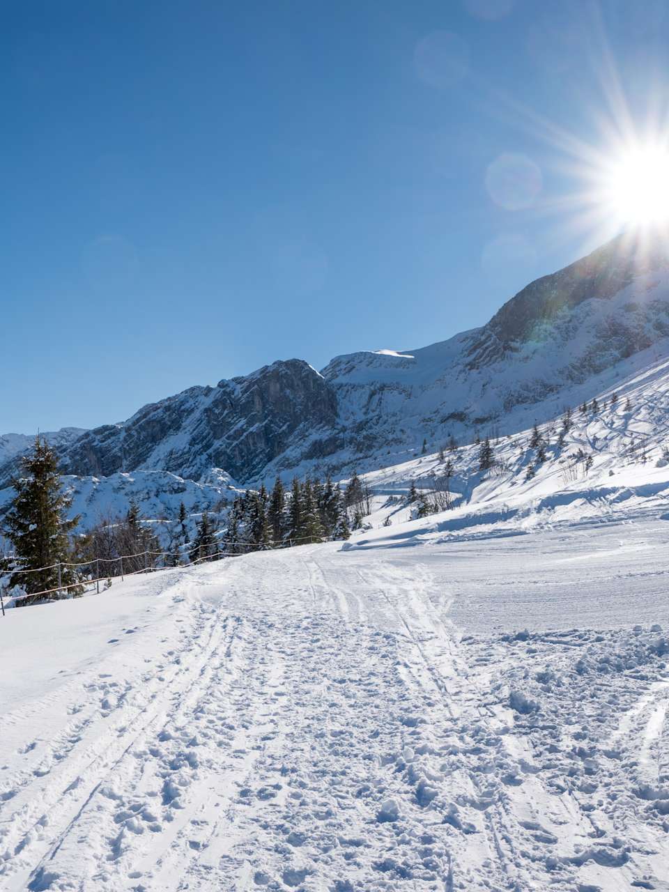 Skigebiet Nesselwang im Algäu, Deutschland