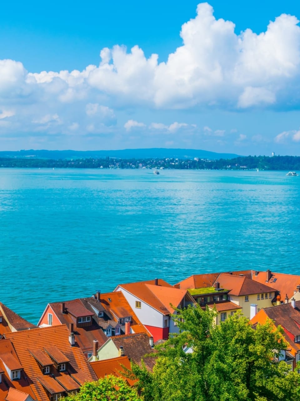 Blick über Meersburg, Bodensee, Deutschland