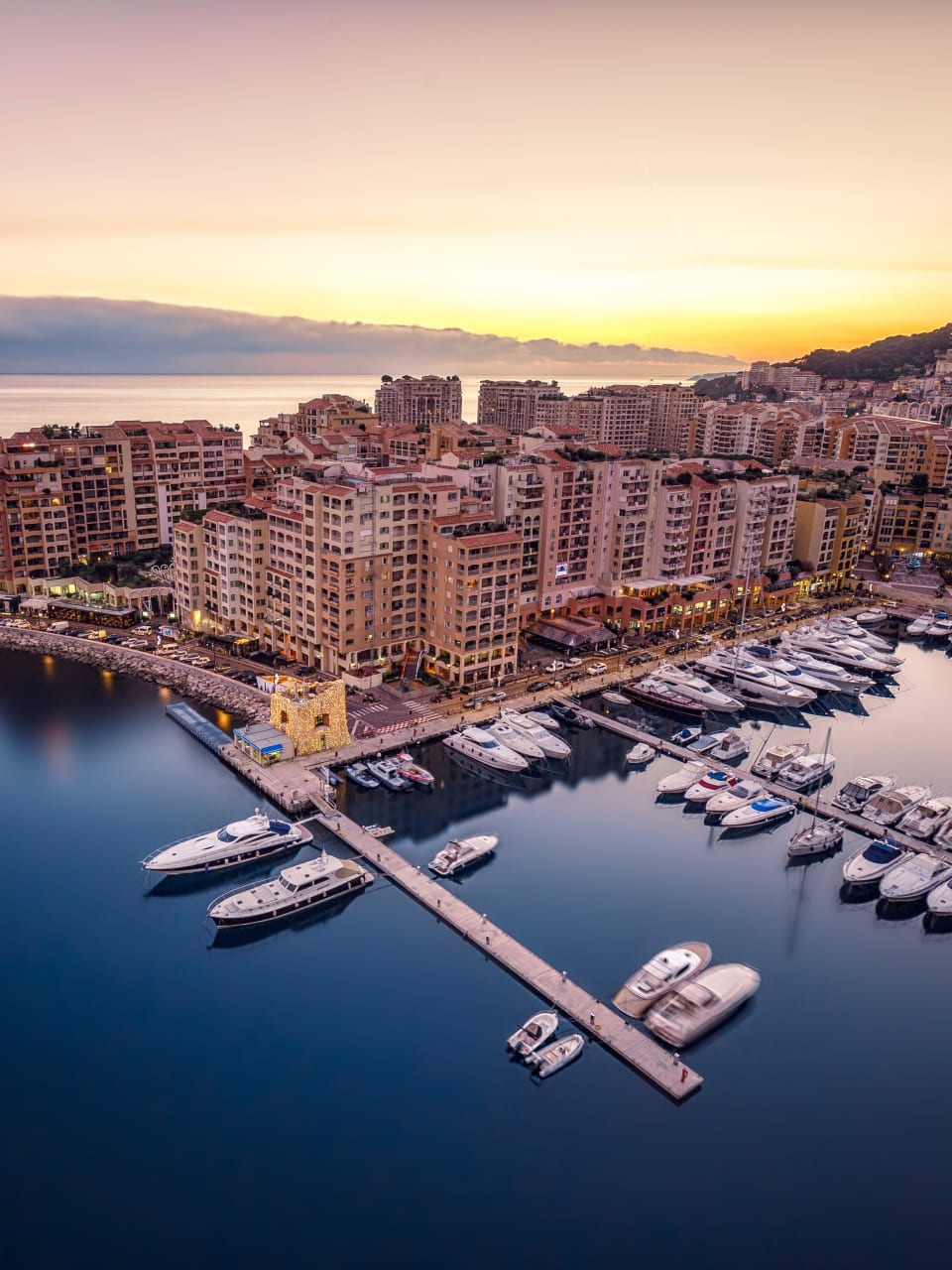 Monaco, Monte Carlo at dusk