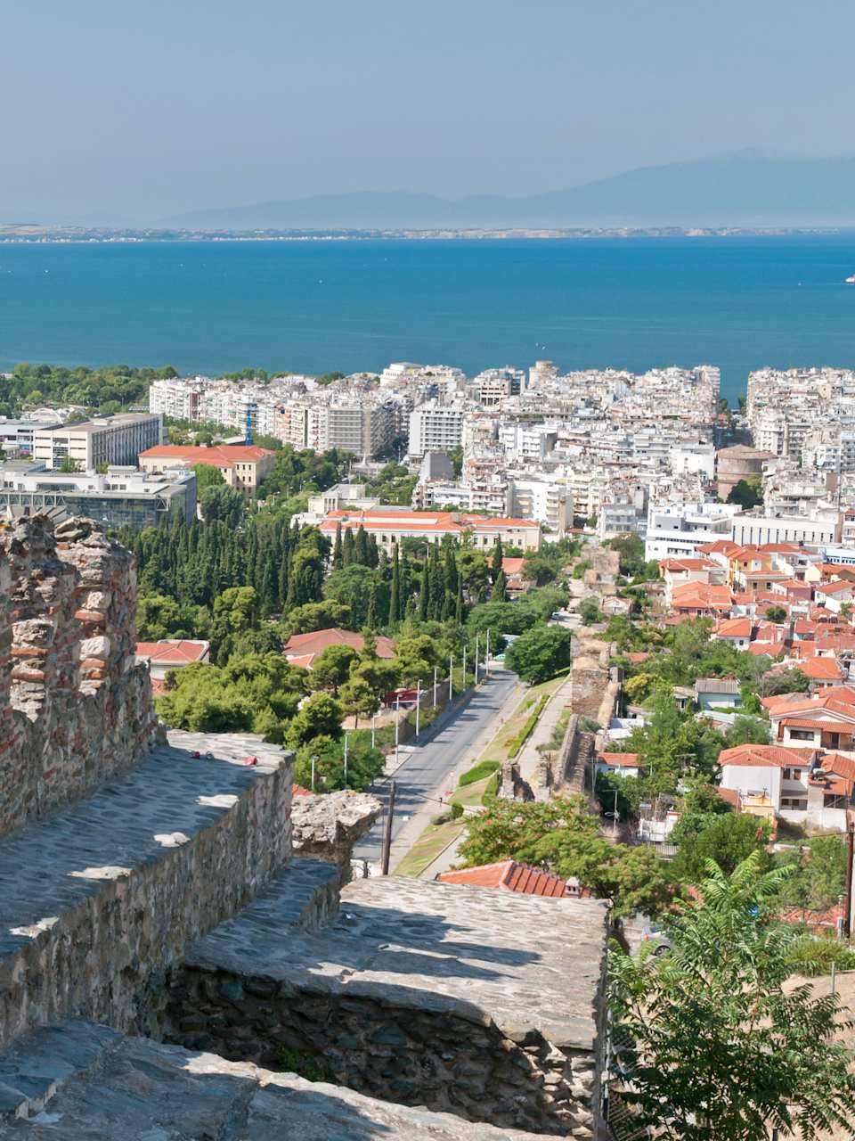 Thessaloníki mit alten Stadtmauer