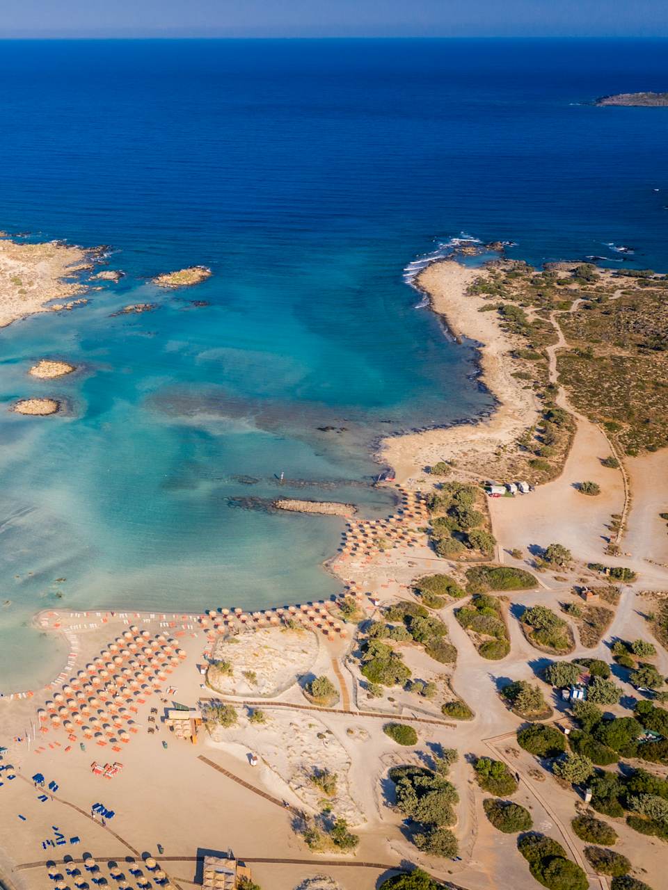 Elafonisi Lagune auf Kreta, Griechenland