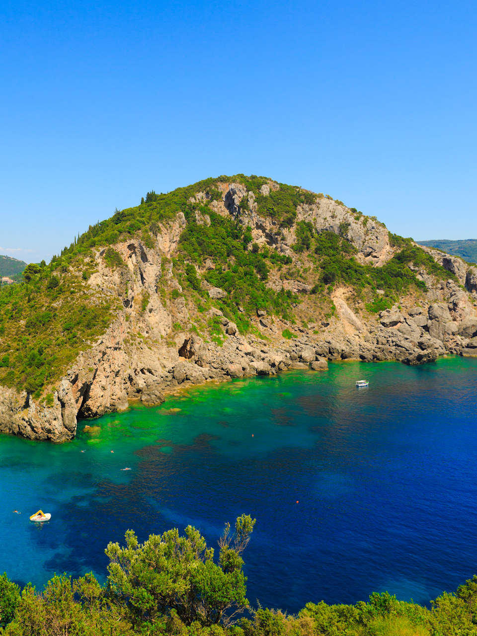 Insel Korfu und Strand
