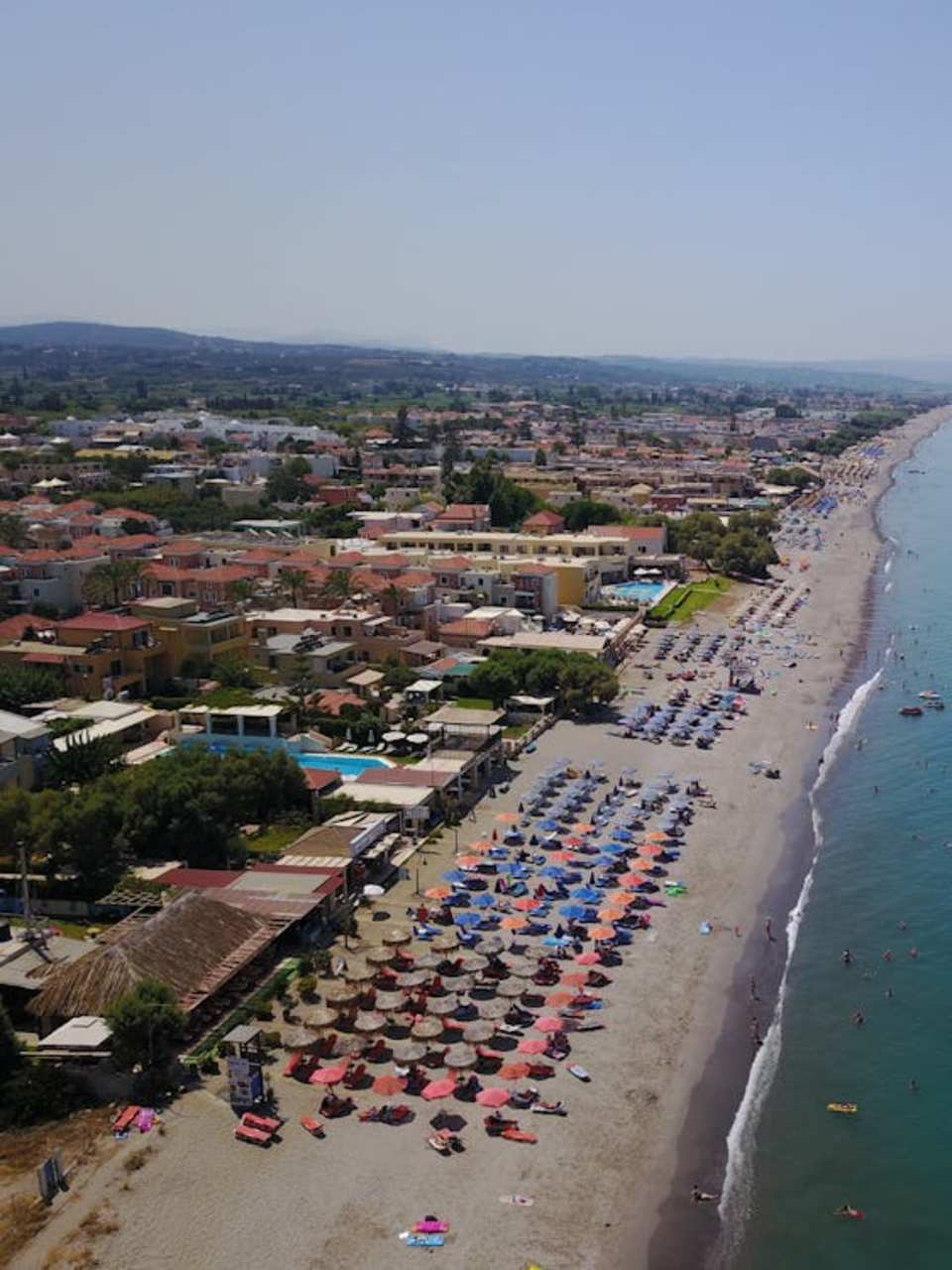 Platanias Beach in Chania auf Kreta, Griechenland