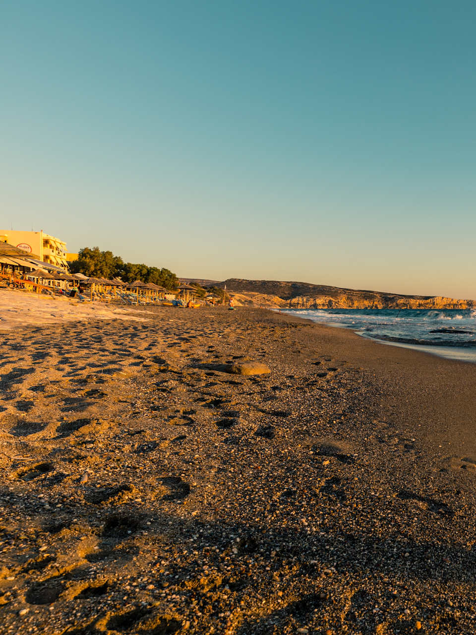 Schöner Strand von Kalamaki, Kreta, Griechenland