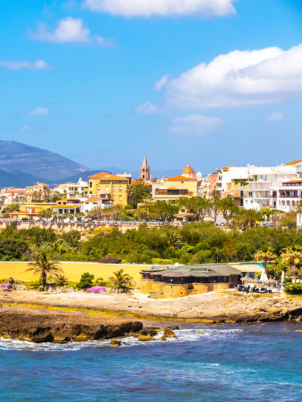 Stadt Alghero, Sardinien, Italien