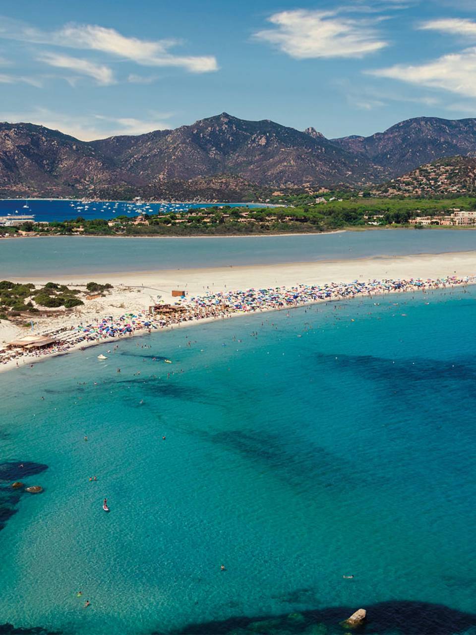Der Strand Punta Molentis mit seinen zwei Meerseiten, Villasimius