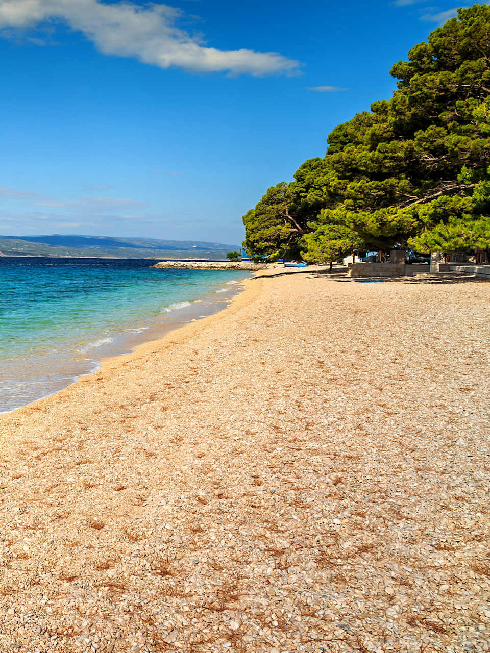 Stunning summer landscape with Adriatic Sea,Brela beach,Dalmatia,Croatia,Europe