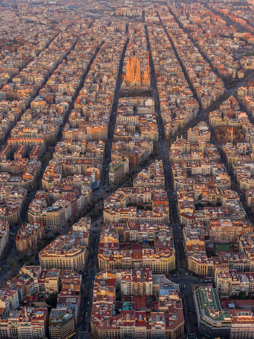 Ansicht auf Barcelona, Spanien