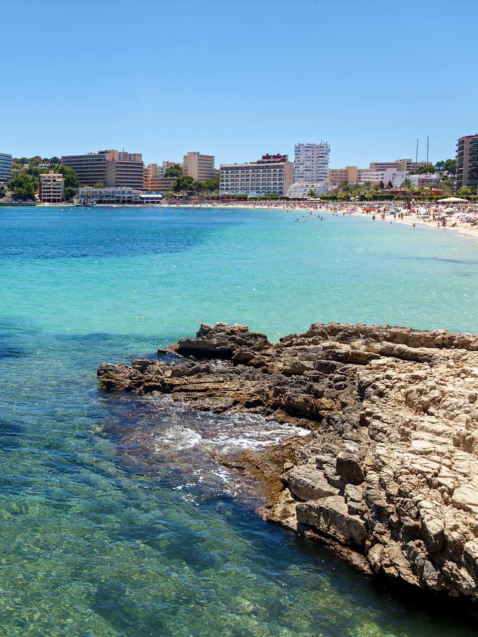 Rocky shore of Palmanova