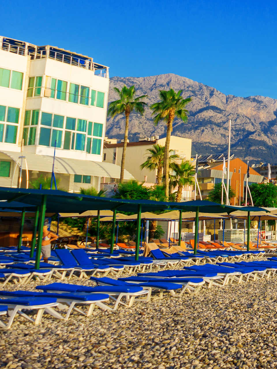 Strand von Kemer an der Türkischen Riviera