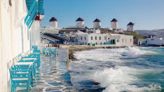Windmühlen, Mykonos Stadt, Griechische Inseln