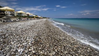 Strand Ialysos, Rhodos, Griechenland