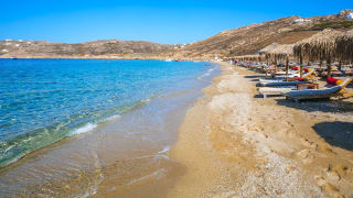 Elia Beach, Mykonos, Griechenland