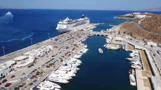Hafen Tourlos, Mykonos, Griechenland