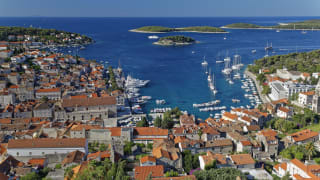 Hafen Hvar Stadt, Insel Hvar, Kroatien