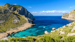 Aussicht auf die Bucht von Cala Figuera auf Mallorca