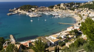 View over Port de Soller, Mallorca, Spain