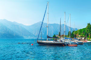 Segelboote am Gardasee, Italien