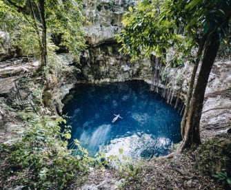 Blaue Lagune, Mexiko © AscentXmedia/E+ via Getty Images