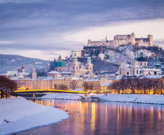 Salzburg im Winter © bluejayphoto/iStock / Getty Images Plus via Getty Images
