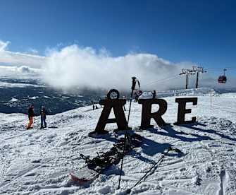 Ein hochgelegenes Skigebiet